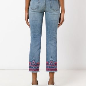 Tory Burch limited edition embroidered jeans